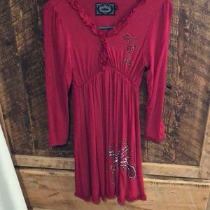 Cowgirl Hardware ladies S red dress.
